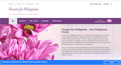 Desktop Screenshot of flowers4philippines.com