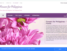 Tablet Screenshot of flowers4philippines.com
